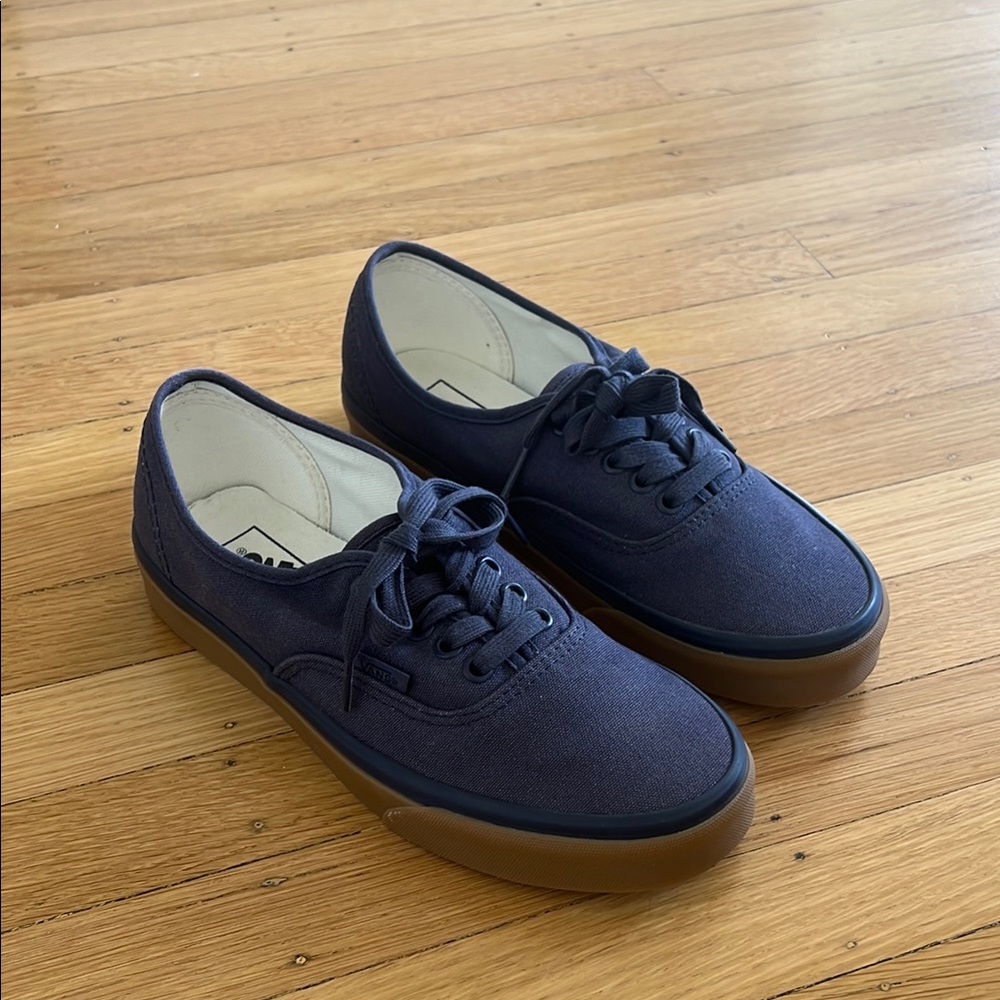 VANS Navy Canvas Sneakers - Worn Only Once